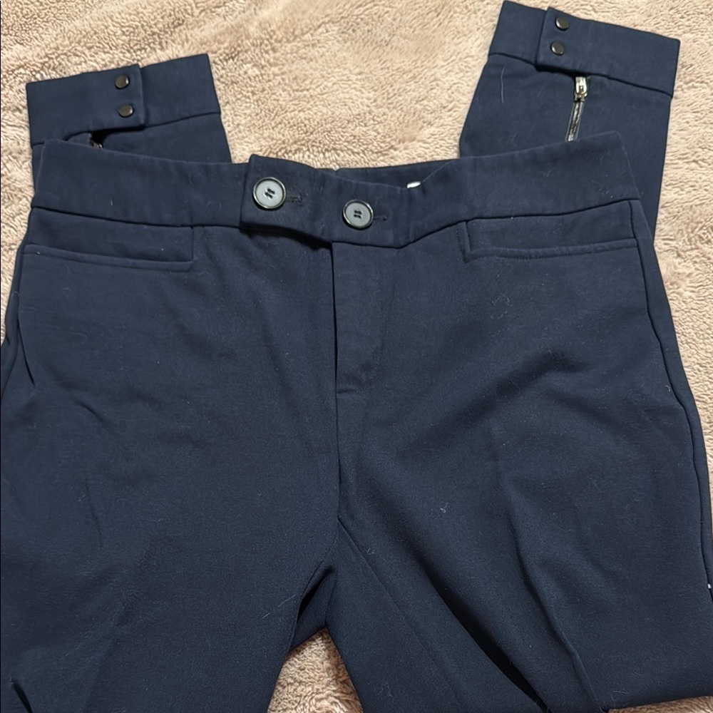 Nordstrom Blue Slim Fit Ankle Pants - Picture 3 of 4